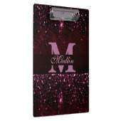 personalisierter Monogramm-Glitzer Klemmbrett (Rechts)