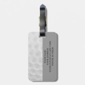 Personalisierter Monogramm-Golf-Ball-Gepäck-Umbau Gepäckanhänger (Rückseite vertikal)