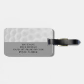 Personalisierter Monogramm-Golf-Ball-Gepäck-Umbau Gepäckanhänger (Rückseite horizontal)