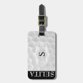 Personalisierter Monogramm-Golf-Ball-Gepäck-Umbau Gepäckanhänger (Vorderseite vertikal)