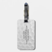 Personalisierter Monogramm-Golf-Ball-Gepäck-Umbau Gepäckanhänger (Rückseite vertikal)