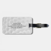 Personalisierter Monogramm-Golf-Ball-Gepäck-Umbau Gepäckanhänger (Rückseite horizontal)