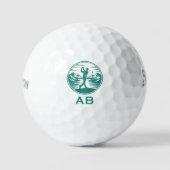 Personalisierter Monogramm-Golf Golfball (Vorderseite)