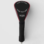 Personalisierter Monogramm-Golfer für benutzerdefi Golf Headcover (Vorderseite)