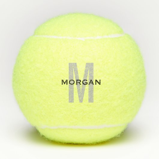 Personalisierter Monogramm-Individuelle Name für S Tennisbälle (Vorderseite)
