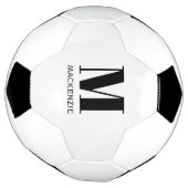 Personalisierter Monogramm-Initial-Name Fußball (Gedreht)