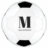 Personalisierter Monogramm-Initial-Name Fußball (Vorderseite)