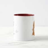 Personalisierter Monogramm-Initial- und Namensbech Tasse (Zentrum)