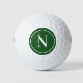 Personalisierter Monogramm-Letter der Classic Gree Golfball (Vorderseite)