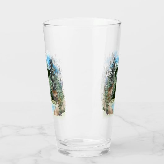 Personalisierter Monogramm-Letter Z Glas (Links)