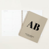 Personalisierter Monogramm-Name benutzerdefinierte Planer (Anzeige)
