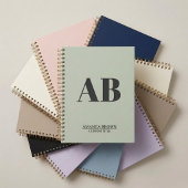 Personalisierter Monogramm-Name benutzerdefinierte Planer