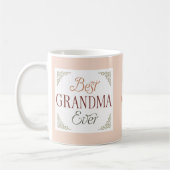 Personalisierter Monogramm-Name Beste Oma Aller Ze Kaffeetasse (Links)