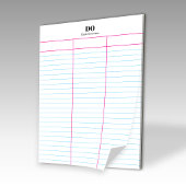 Personalisierter Monogramm Name Drei Spalten Edito Notizblock