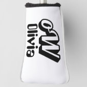 Personalisierter Monogramm-Name Golf Headcover (Rotieren 90)