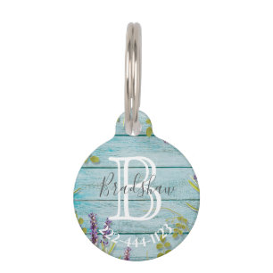 Personalisierter Monogramm-Name  Haustiermarke
