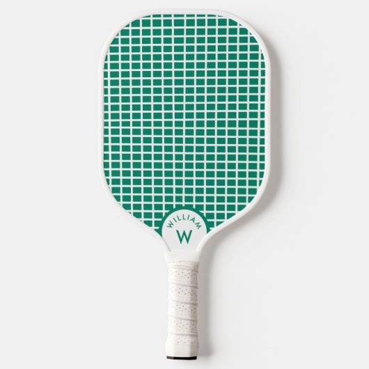 Personalisierter Monogramm Name Pickleball-String Pickleball Schläger (Rückseite)