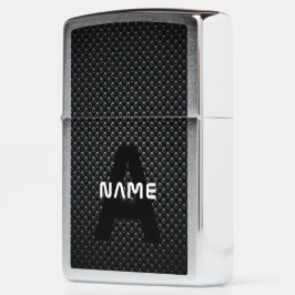Personalisierter Monogramm Name Schwarz-Weiß-Textu