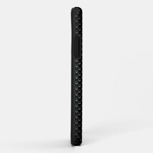 Personalisierter Monogramm Name Schwarz-Weiß-Textu Case-Mate iPhone Hülle (Hinten/Rechts)