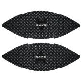 Personalisierter Monogramm Name Schwarz-Weiß-Textu Football (Paneele)