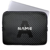 Personalisierter Monogramm Name Schwarz-Weiß-Textu