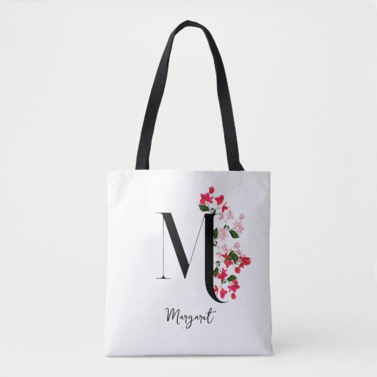 Personalisierter Monogramm Name Totbeutel - Buchst Tasche (Vorderseite)