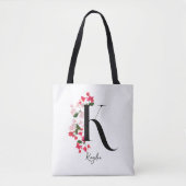 Personalisierter Monogramm Name Totbeutel - Buchst Tasche (Vorderseite)
