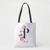 Personalisierter Monogramm Name Totbeutel - Buchst Tasche (Vorderseite)