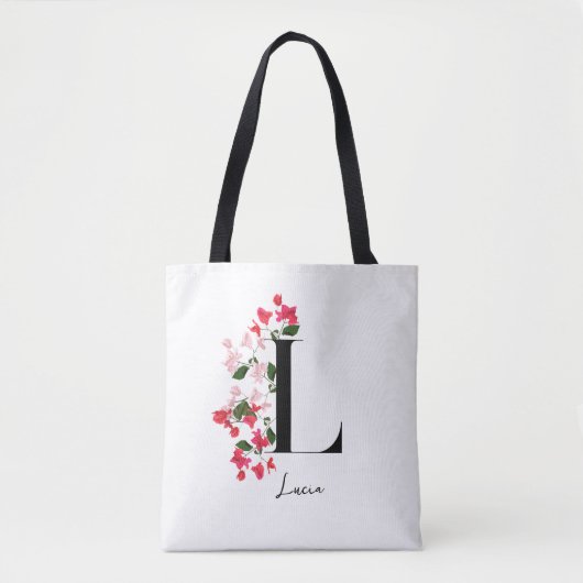 Personalisierter Monogramm Name Totbeutel - Buchst Tasche (Vorderseite)