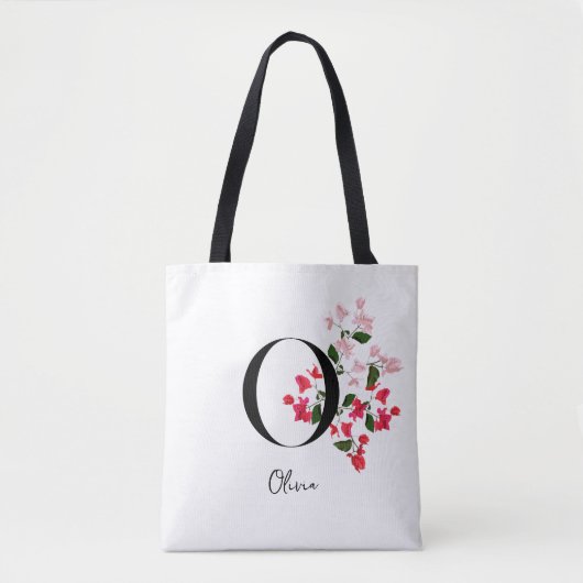 Personalisierter Monogramm Name Totbeutel - Letter Tasche (Vorderseite)
