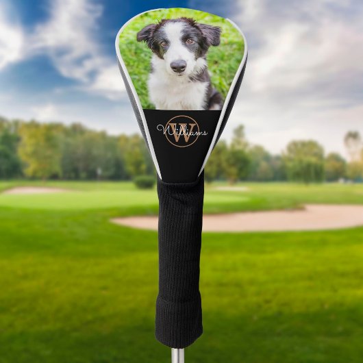 Personalisierter Monogramm Pet Foto Family Hund Golf Headcover