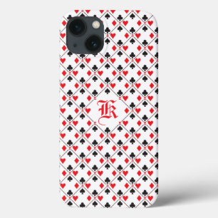 Personalisierter Monogramm-Poker Kartenspielen Anz Case-Mate iPhone Hülle