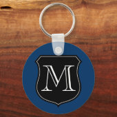 Personalisierter Monogramm-Schlüsselanhänger mit B Schlüsselanhänger (Vorderseite)