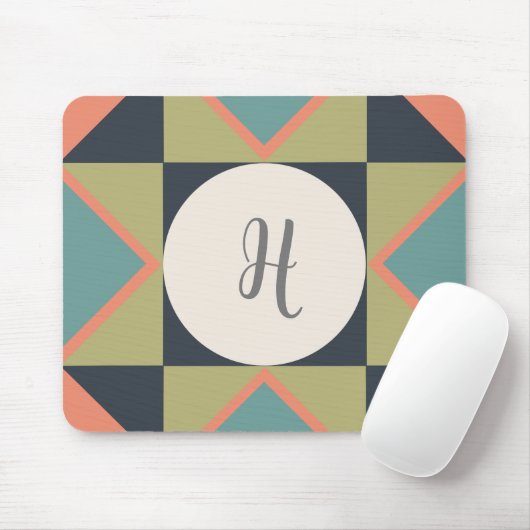 Personalisierter Monogramm Stallblock Mousepad (Mit Mouse)