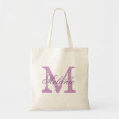 Personalisierter Monogramm Totbeutel | Lavendel li Tragetasche (Vorne)