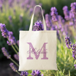 Personalisierter Monogramm Totbeutel Lavendel li Tragetasche