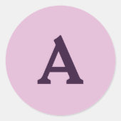 Personalisierter Monogramm-Umschlag Aufkleber (Vorderseite)