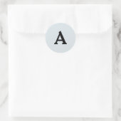 Personalisierter Monogramm-Umschlag Aufkleber (Tasche)