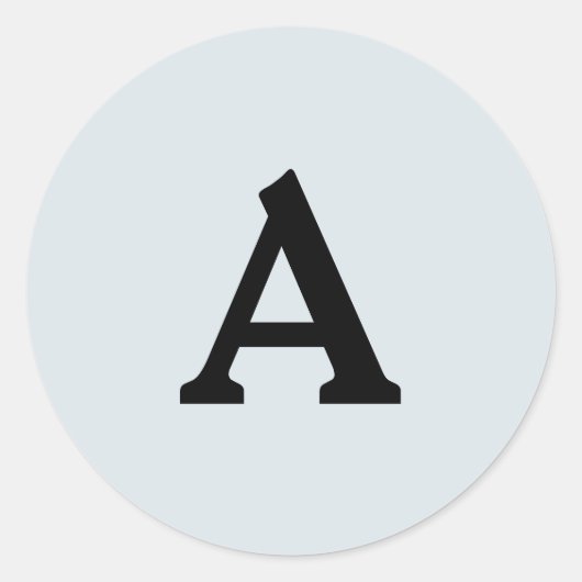 Personalisierter Monogramm-Umschlag Aufkleber (Vorderseite)