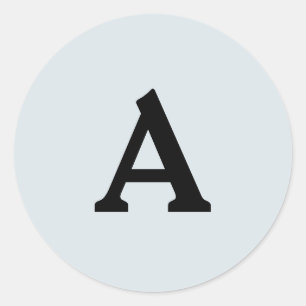 Personalisierter Monogramm-Umschlag Aufkleber