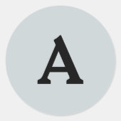 Personalisierter Monogramm-Umschlag Aufkleber (Vorderseite)