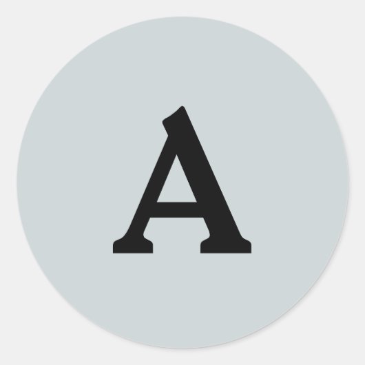 Personalisierter Monogramm-Umschlag Aufkleber (Vorderseite)