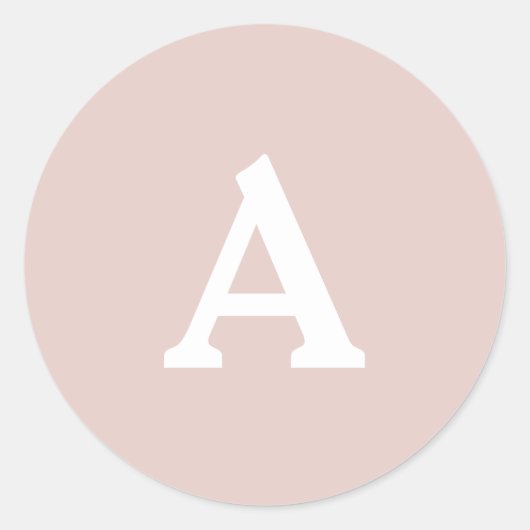 Personalisierter Monogramm-Umschlag Aufkleber (Vorderseite)