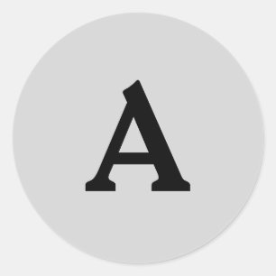 Personalisierter Monogramm-Umschlag Aufkleber