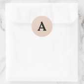 Personalisierter Monogramm-Umschlag Aufkleber (Tasche)