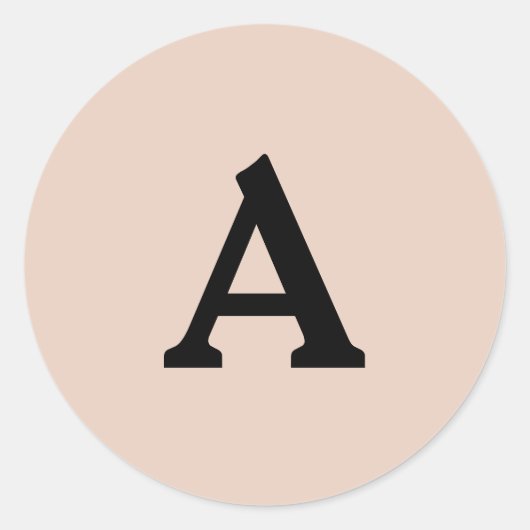 Personalisierter Monogramm-Umschlag Aufkleber (Vorderseite)