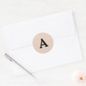 Personalisierter Monogramm-Umschlag Aufkleber (Umschlag)