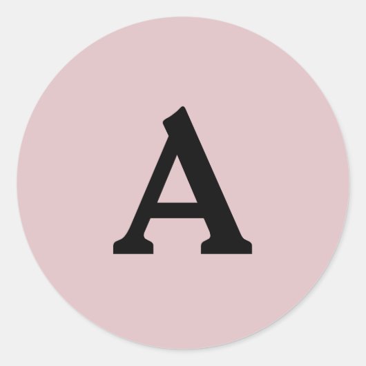 Personalisierter Monogramm-Umschlag Aufkleber (Vorderseite)