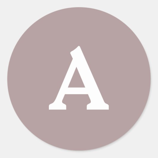 Personalisierter Monogramm-Umschlag Aufkleber (Vorderseite)