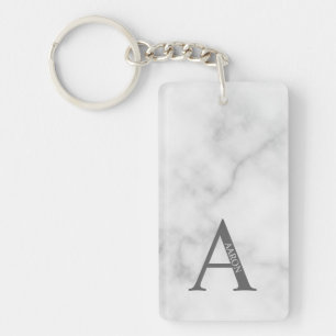 Personalisierter Monogramm- und Name-Schlüsselanhä Schlüsselanhänger